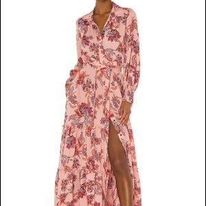 Misa Los Angeles Marrekesh paisley Maxi Dress